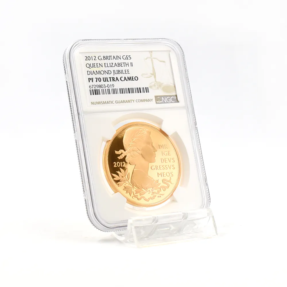 モダンコイン6：6952 2012 エリザベス2世 即位60周年記念 ダイアモンドジュビリー 5ポンド金貨 NGC PF70UC