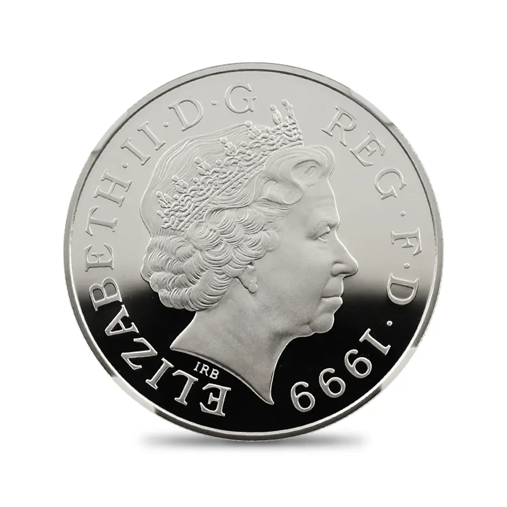 モダンコイン3：6954 イギリス 1999 エリザベス2世 ダイアナ妃追悼記念 5ポンド銀貨 NGC PF70UC 箱付き