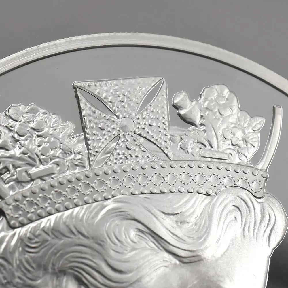 モダンコイン11：6955 イギリス 2015 エリザベス2世 最長在位記念 10ポンド5オンス銀貨 ファースト500ストラック NGC PF70UC 付属品付き