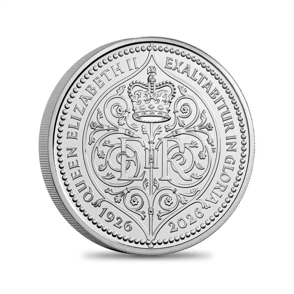 モダンコイン2：6961 【鑑定オプション無し】イギリス 2026 チャールズ3世 エリザベス2世生誕100周年記念 5ポンド BU白銅貨 未鑑定 パッケージ付き【ご予約承り品・納期約3~4か月】