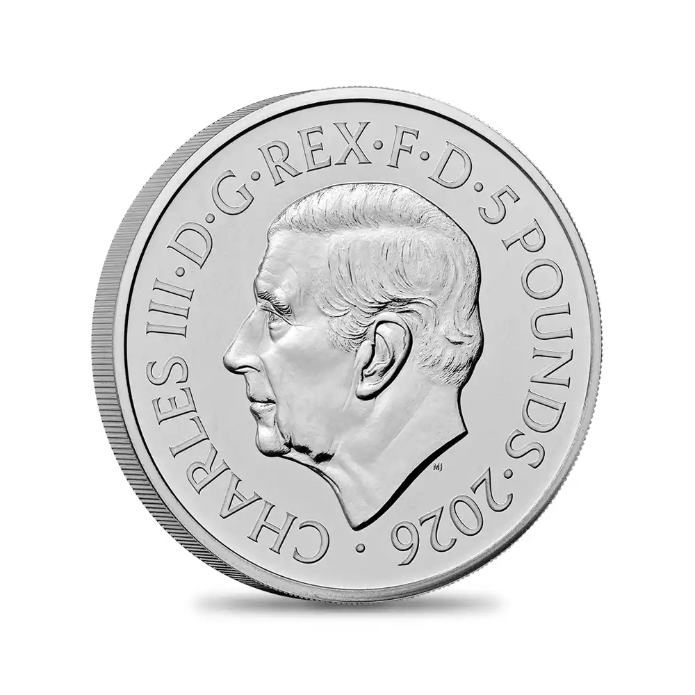 モダンコイン3：6961 【鑑定オプション無し】イギリス 2026 チャールズ3世 エリザベス2世生誕100周年記念 5ポンド BU白銅貨 未鑑定 パッケージ付き【ご予約承り品・納期約3~4か月】