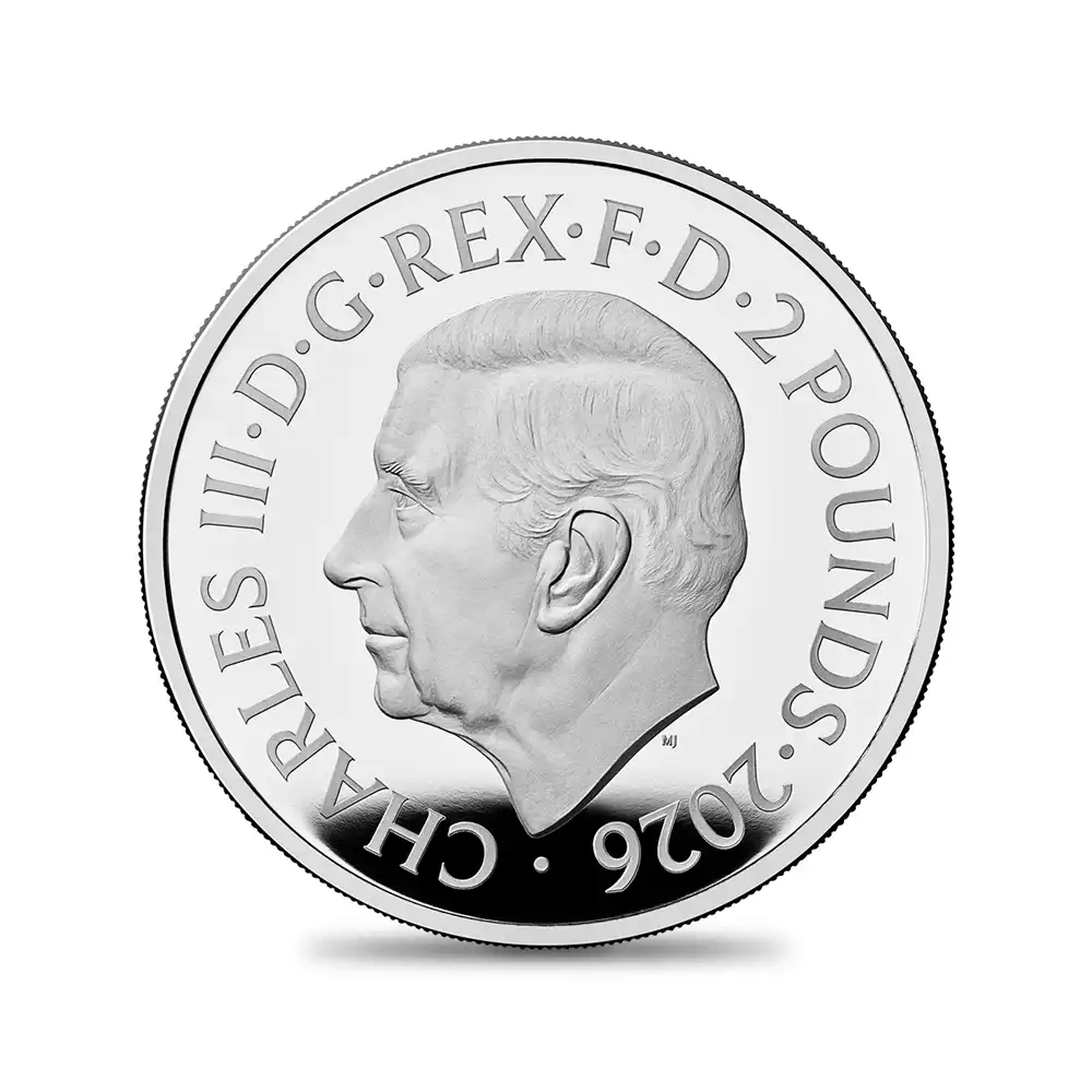 モダンコイン3：6965 イギリス カナダ 2026 チャールズ3世 エリザベス2世生誕100周年記念 2ポンド・20ドル プルーフ銀貨 2枚セット 未鑑定 箱付き【ご予約承り品】