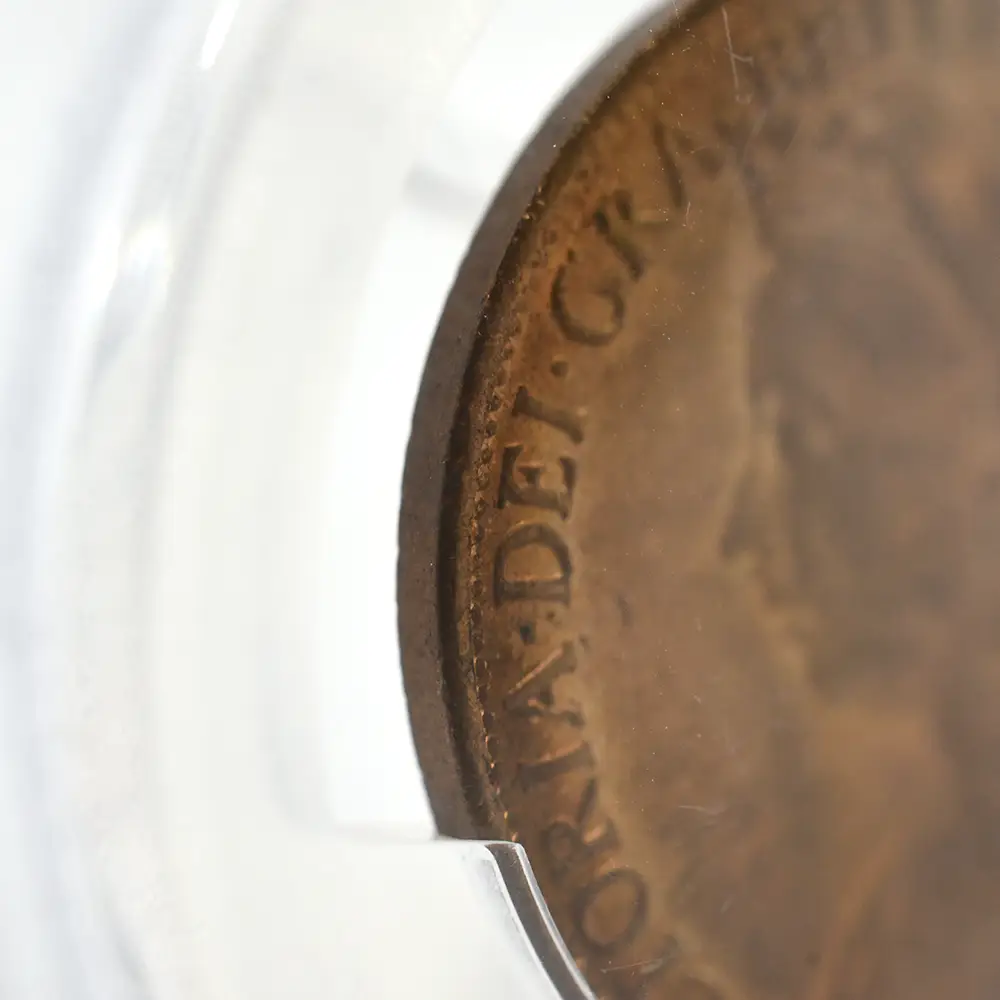 アンティークコイン13：4334 1898 ヴィクトリア女王 オールド（ヴェールド）ヘッド ブリタニア 1ペニー銅貨 PCGS MS64RB S-3961