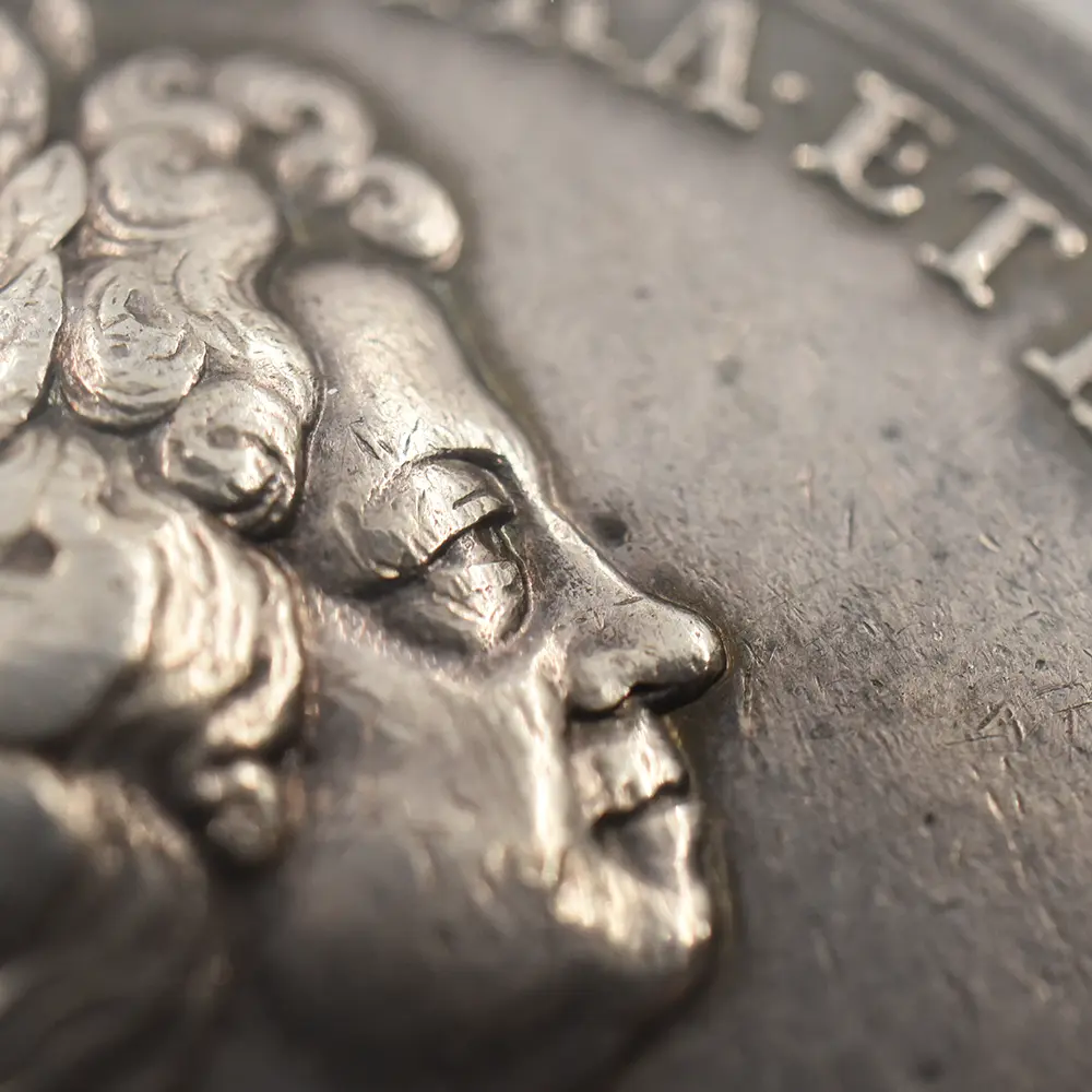 メダル6：6973 イギリス 1714 ジョージ1世 ロンドン入城記念 銀メダル NGC AU53