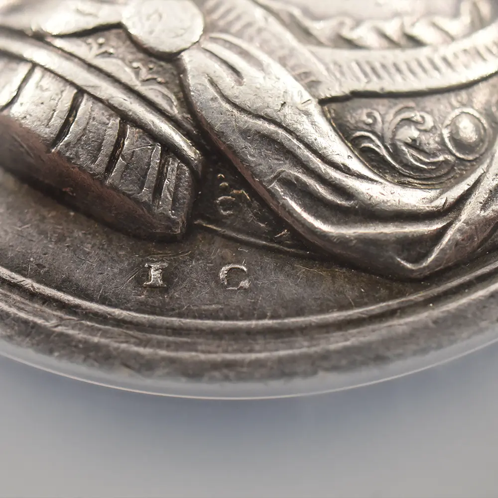 メダル8：6973 イギリス 1714 ジョージ1世 ロンドン入城記念 銀メダル NGC AU53