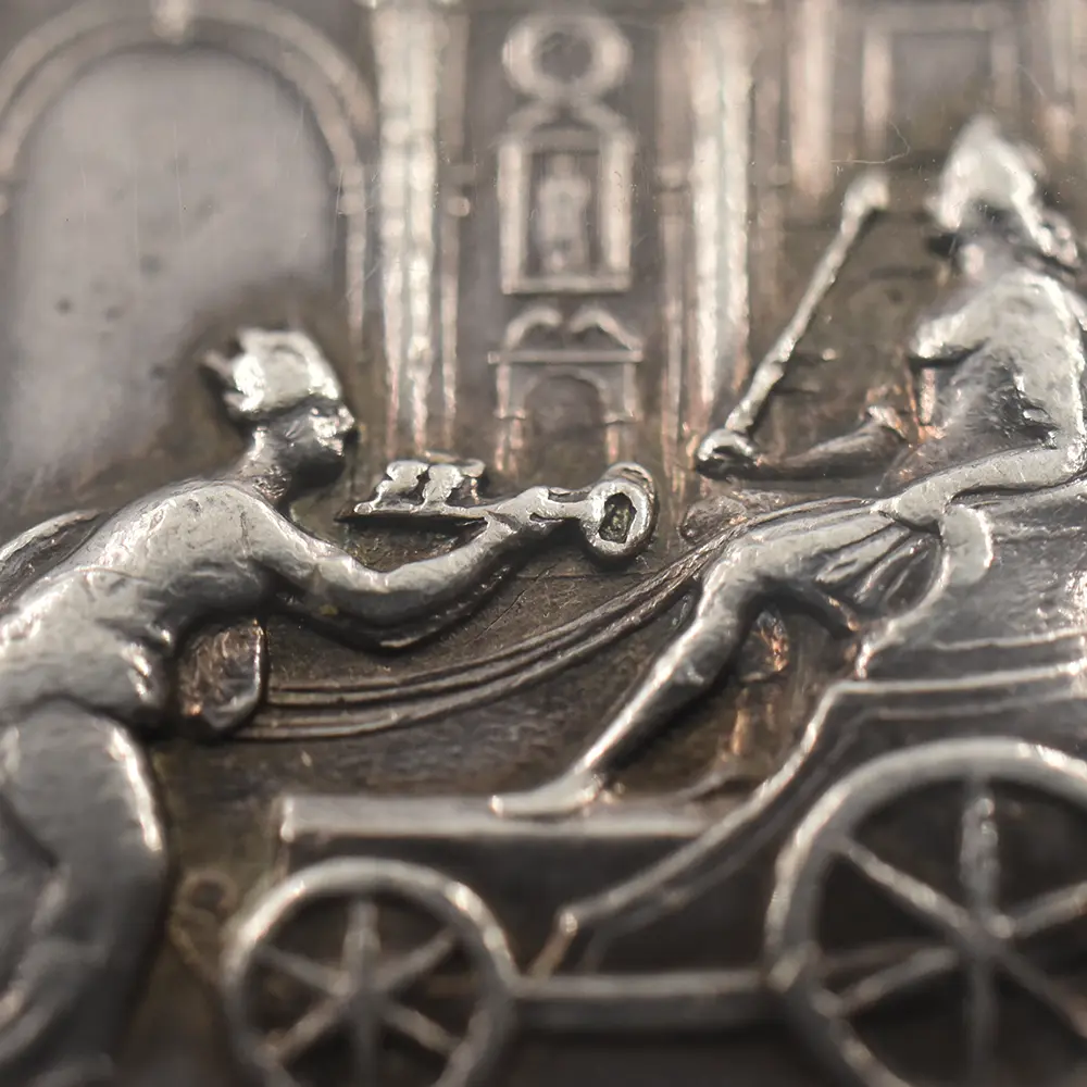 メダル11：6973 イギリス 1714 ジョージ1世 ロンドン入城記念 銀メダル NGC AU53