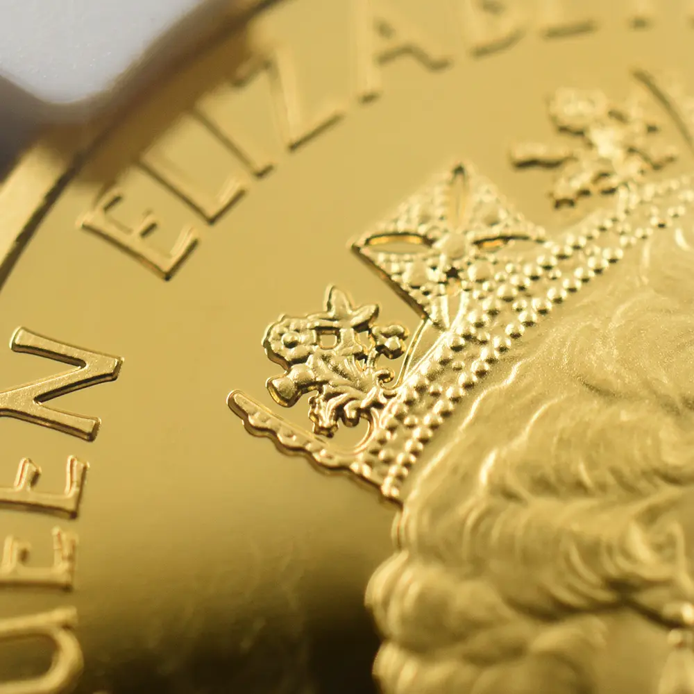 モダンコイン11：6974 セントヘレナ 2016 エリザベス2世 モハールデザイン 1ポンド 金貨 NGC PF63UC