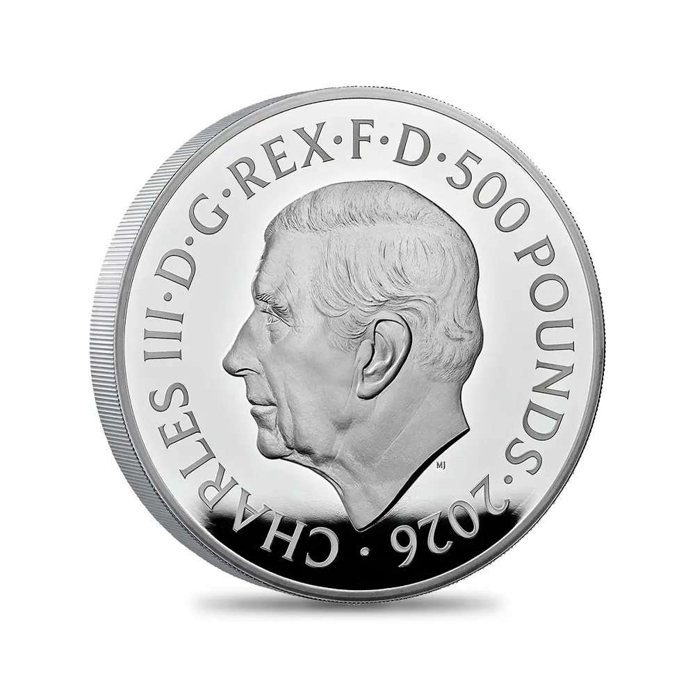 モダンコイン3：6967 【未鑑定＋鑑定オプション付き】イギリス 2026 チャールズ3世 エリザベス2世生誕100周年記念 500ポンド1キロ プルーフ銀貨 未鑑定 箱付き【ご予約承り品・納期約6か月】
