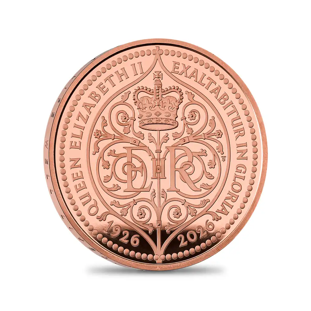 モダンコイン2：6979 【未鑑定＋鑑定オプション付き】イギリス 2026 チャールズ3世 エリザベス2世生誕100周年記念 5ポンド プルーフ金貨 未鑑定 箱付き【ご予約承り品・納期約6か月】