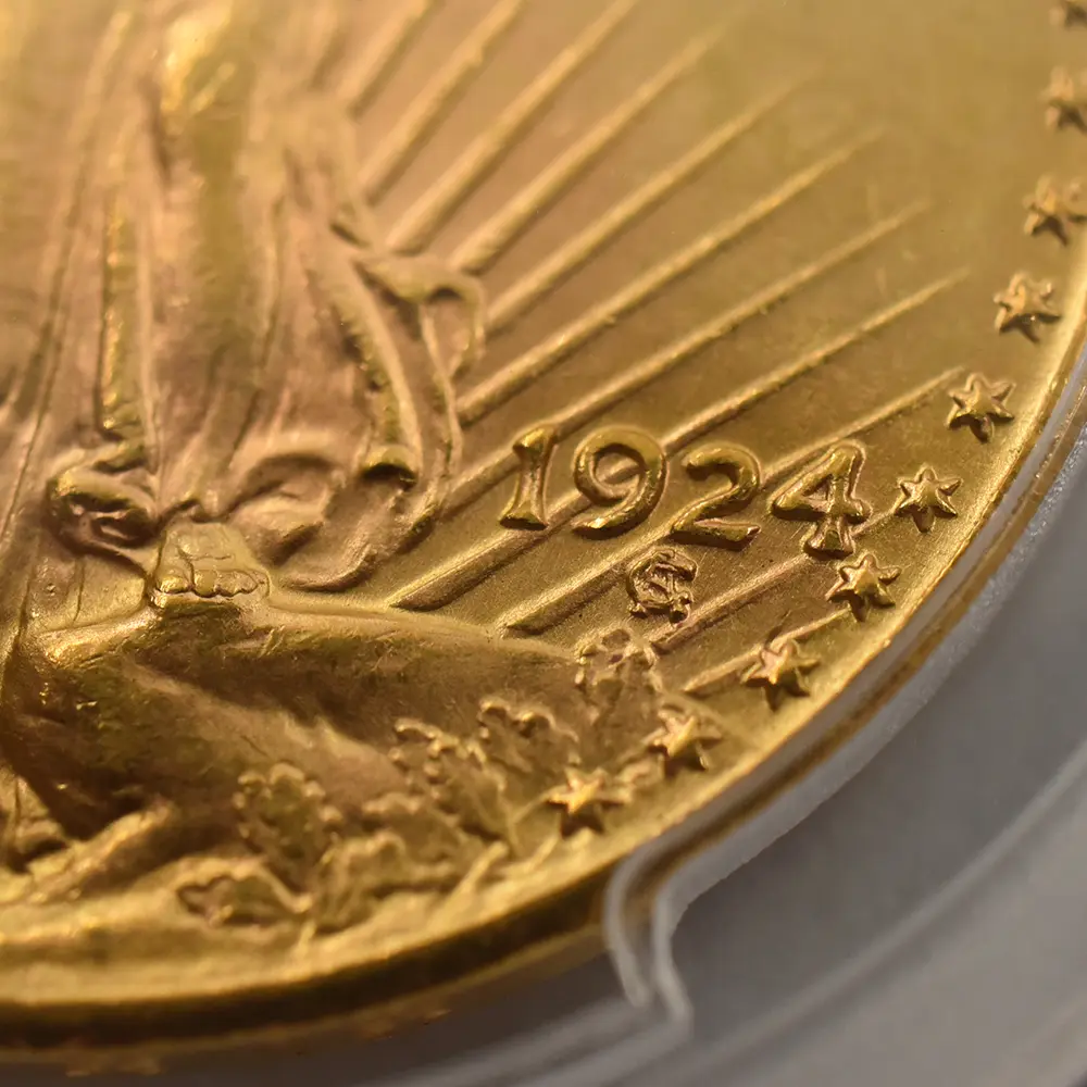 アンティークコイン9：5678 アメリカ 1924 ダブルイーグル 20ドル金貨 PCGS MS64