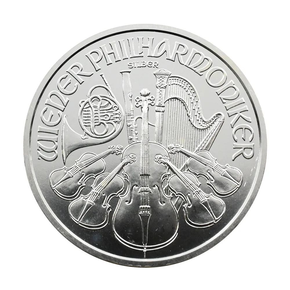 地金型2：6987 オーストリア 2015 ウィーンフィル 1.5ユーロ 1オンス 銀貨 【200枚】