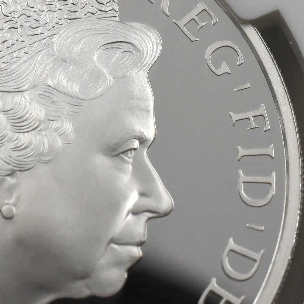 モダンコイン10:6994 イギリス 2014 エリザベス2世 ブリタニア 2ポンド1オンス銀貨 ファースト500ストラック NGC PF70UC