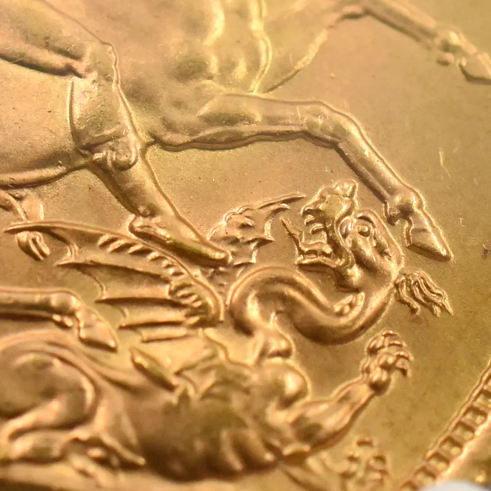 モダンコイン9：6997 イギリス 1968 エリザベス2世 ヤングヤング 聖ジョージ竜退治 ソブリン金貨 NGC MS66