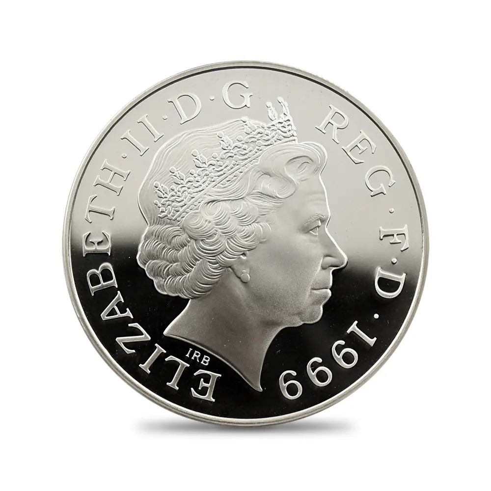 モダンコイン3：6998 イギリス 1999 エリザベス2世 ダイアナ妃追悼記念 5ポンド銀貨 PCGS PR69DC S-L6