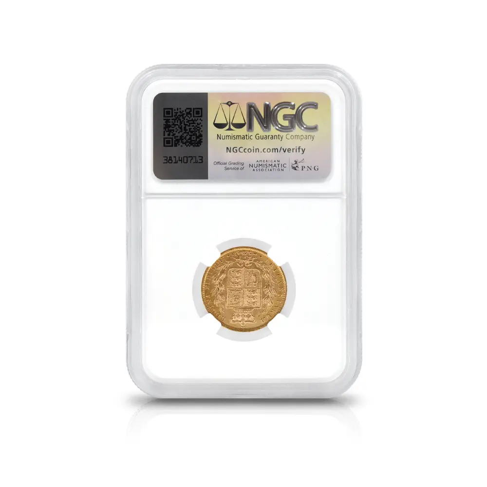 アンティークコイン5:7005 イギリス 1871 ヴィクトリア女王 ヤングヘッド ソブリン金貨 NGC MS63