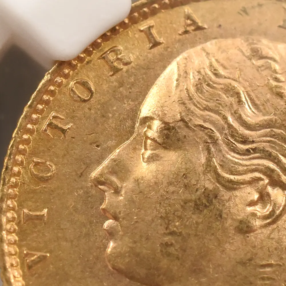 アンティークコイン7:7005 イギリス 1871 ヴィクトリア女王 ヤングヘッド ソブリン金貨 NGC MS63