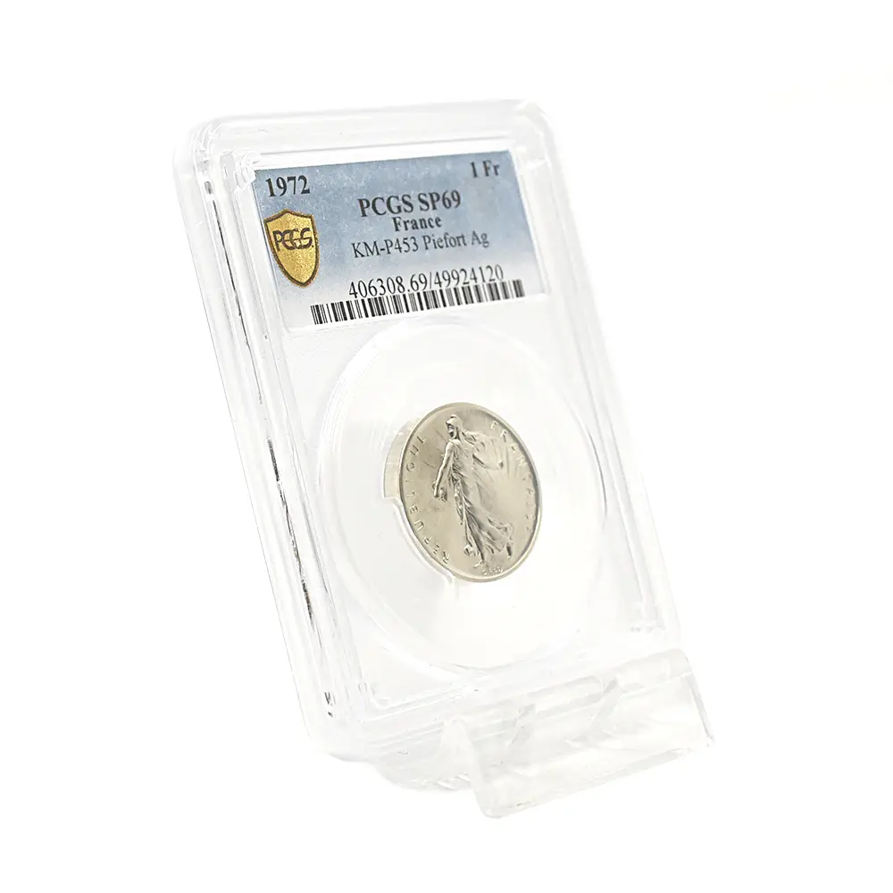 モダンコイン6：7004 フランス 1972 種をまく女神 1フランピエフォー銀貨PCGS SP69 KM-P453