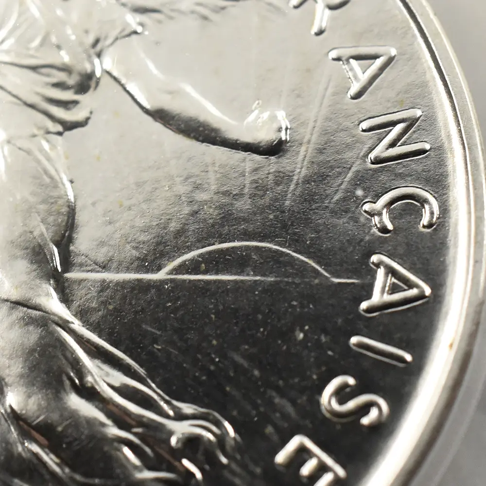 モダンコイン8：7003 フランス 1976 種をまく女神 5フランピエフォー銀貨 PCGS SP69 KM-P558