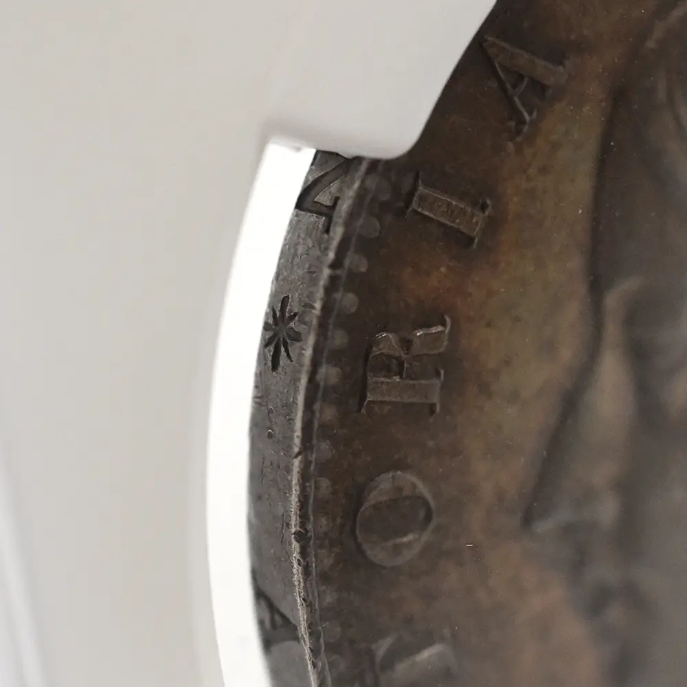 アンティークコイン14:7002 イギリス 1844 ヴィクトリア女王 クラウン銀貨 8ポイントスターエッジストップ NGC MS61