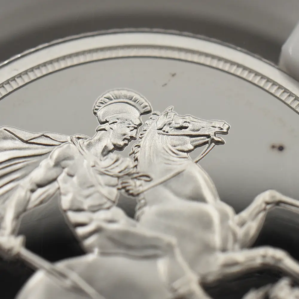 モダンコイン10：6970 【訳あり】イギリス 2026 チャールズ3世 聖ジョージ竜退治 ソブリン銀貨 NGC PF69UC 箱付き