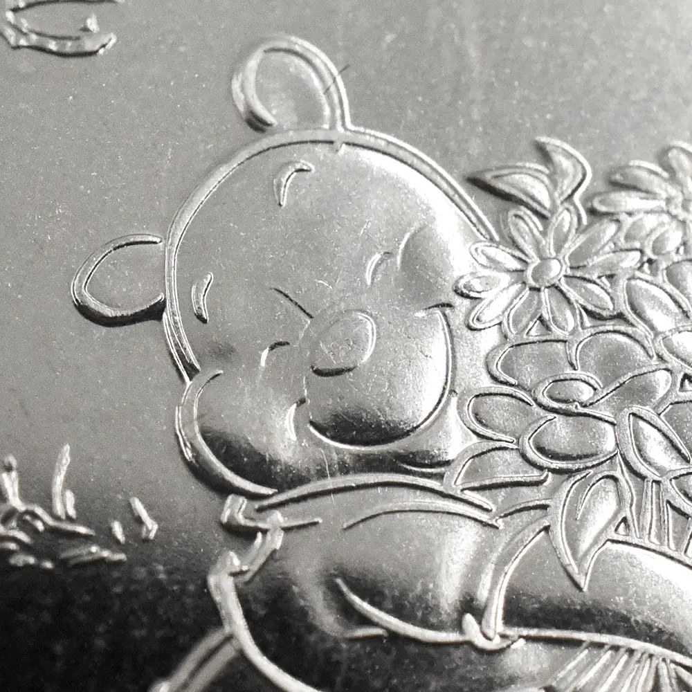 モダンコイン7：6876 イギリス 2026 チャールズ3世 くまのプーさん100周年記念 50ペンスBU白銅貨 未鑑定 パッケージ付き