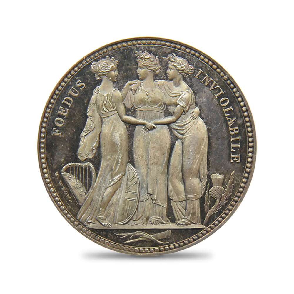 アンティークコイン2：180 1817 ジョージ3世 スリーグレーセス クラウンパターン銀貨 PCGS PR65＋DC【R2】【世界最高鑑定】
