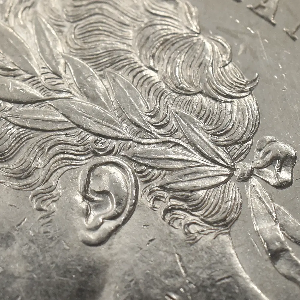 アンティークコイン8：7016 イギリス 1820 ジョージ4世 1/2クラウン銀貨 NGC MS61