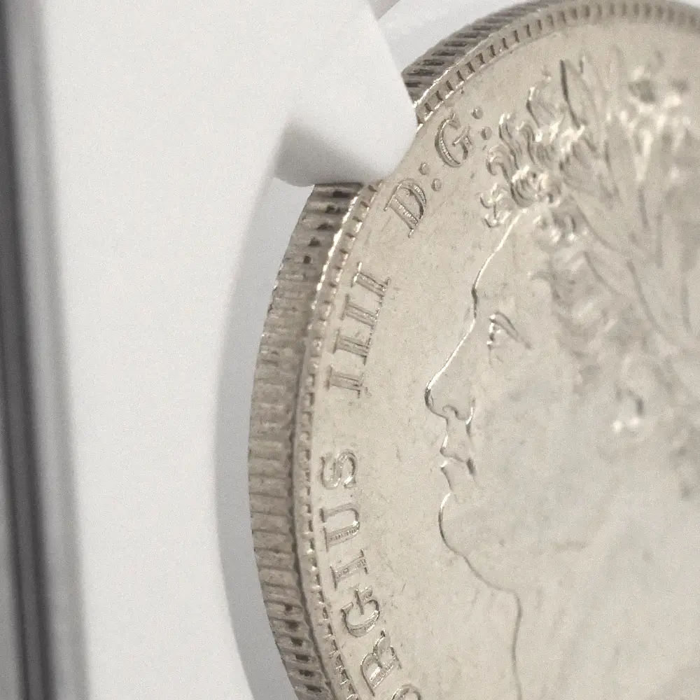 アンティークコイン14：7016 イギリス 1820 ジョージ4世 1/2クラウン銀貨 NGC MS61