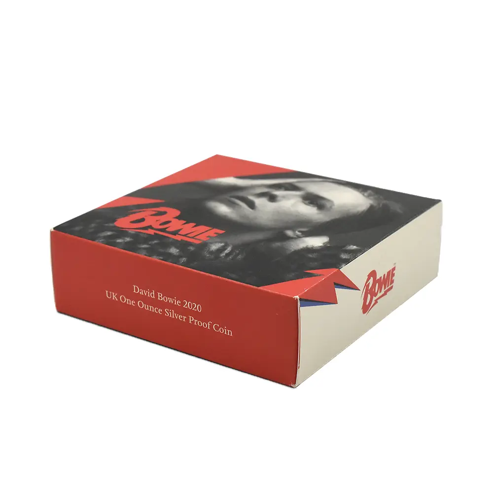 モダンコイン7：7017 イギリス 2020 エリザベス2世 ミュージックレジェンド デヴィッド・ボウイ 2ポンド1オンスカラー銀貨 ファーストリリース NGC PF70UC エリザベス2世ラベル 箱付き