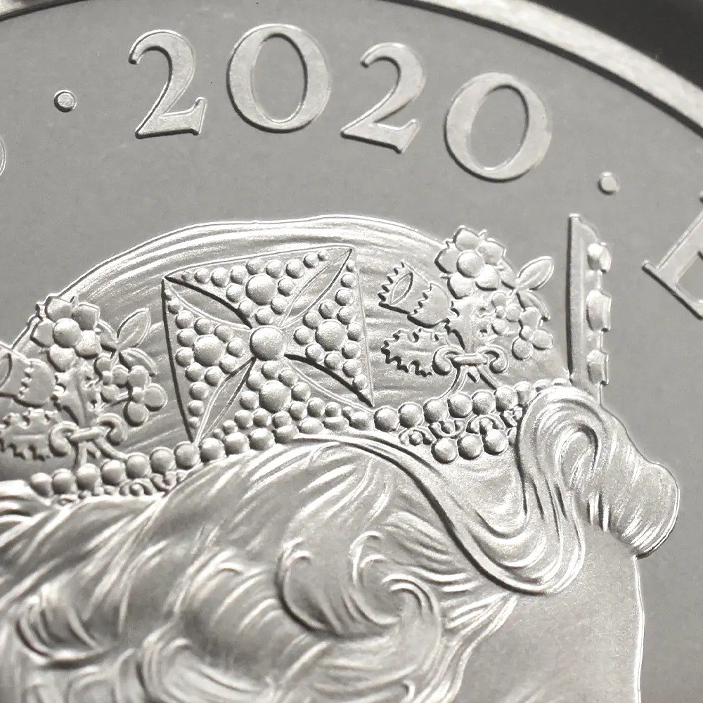 モダンコイン14：7017 イギリス 2020 エリザベス2世 ミュージックレジェンド デヴィッド・ボウイ 2ポンド1オンスカラー銀貨 ファーストリリース NGC PF70UC エリザベス2世ラベル 箱付き