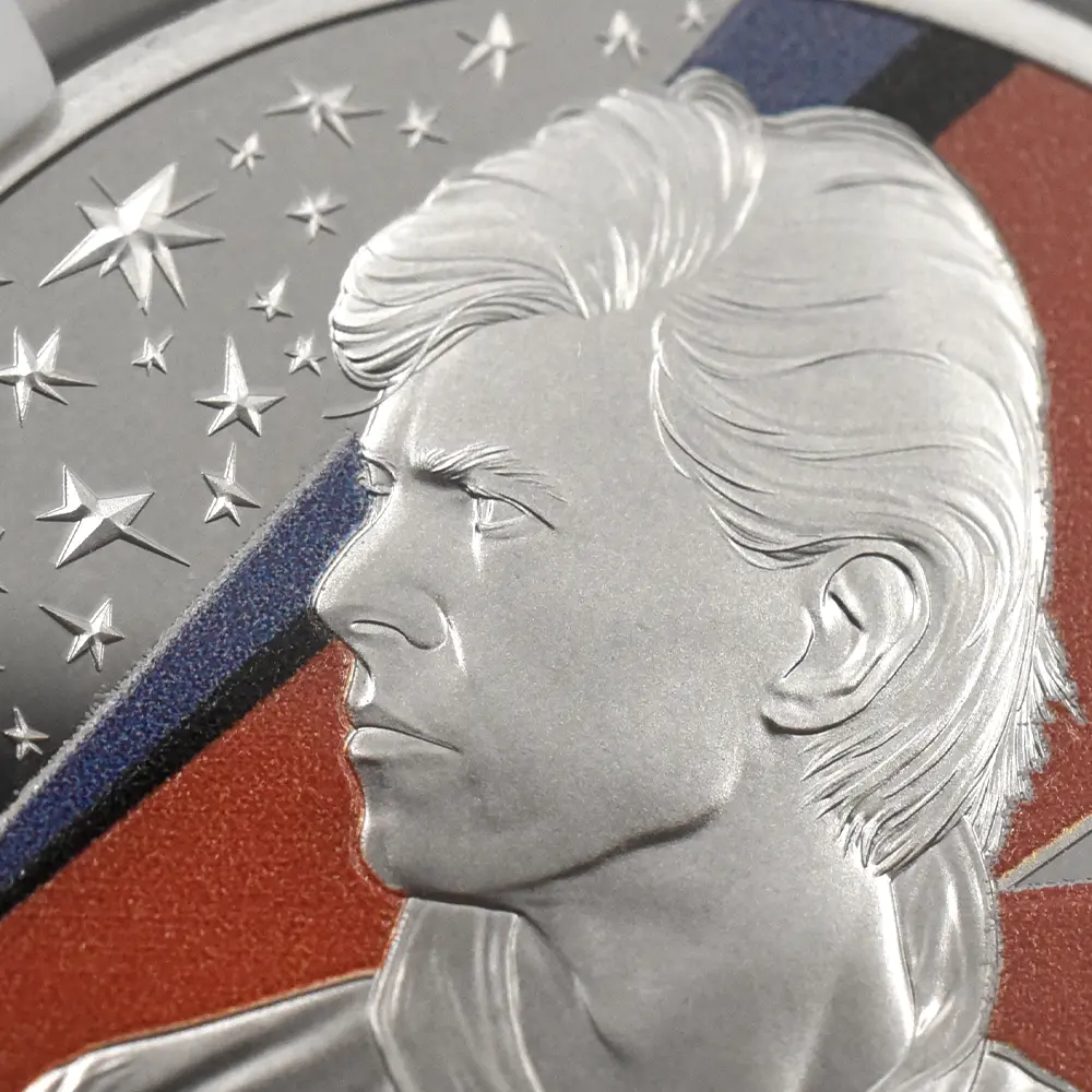 モダンコイン10：7017 イギリス 2020 エリザベス2世 ミュージックレジェンド デヴィッド・ボウイ 2ポンド1オンスカラー銀貨 ファーストリリース NGC PF70UC エリザベス2世ラベル 箱付き