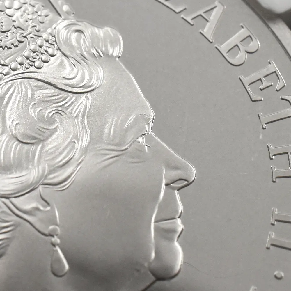 モダンコイン13：7017 イギリス 2020 エリザベス2世 ミュージックレジェンド デヴィッド・ボウイ 2ポンド1オンスカラー銀貨 ファーストリリース NGC PF70UC エリザベス2世ラベル 箱付き