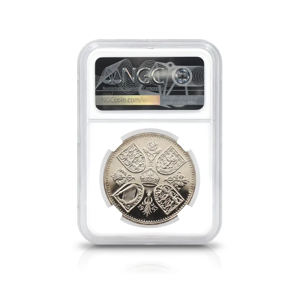 モダンコイン5:7018 イギリス 1953 エリザベス2世 エリザベス2世戴冠記念 クラウン白銅貨 NGC PF66CA