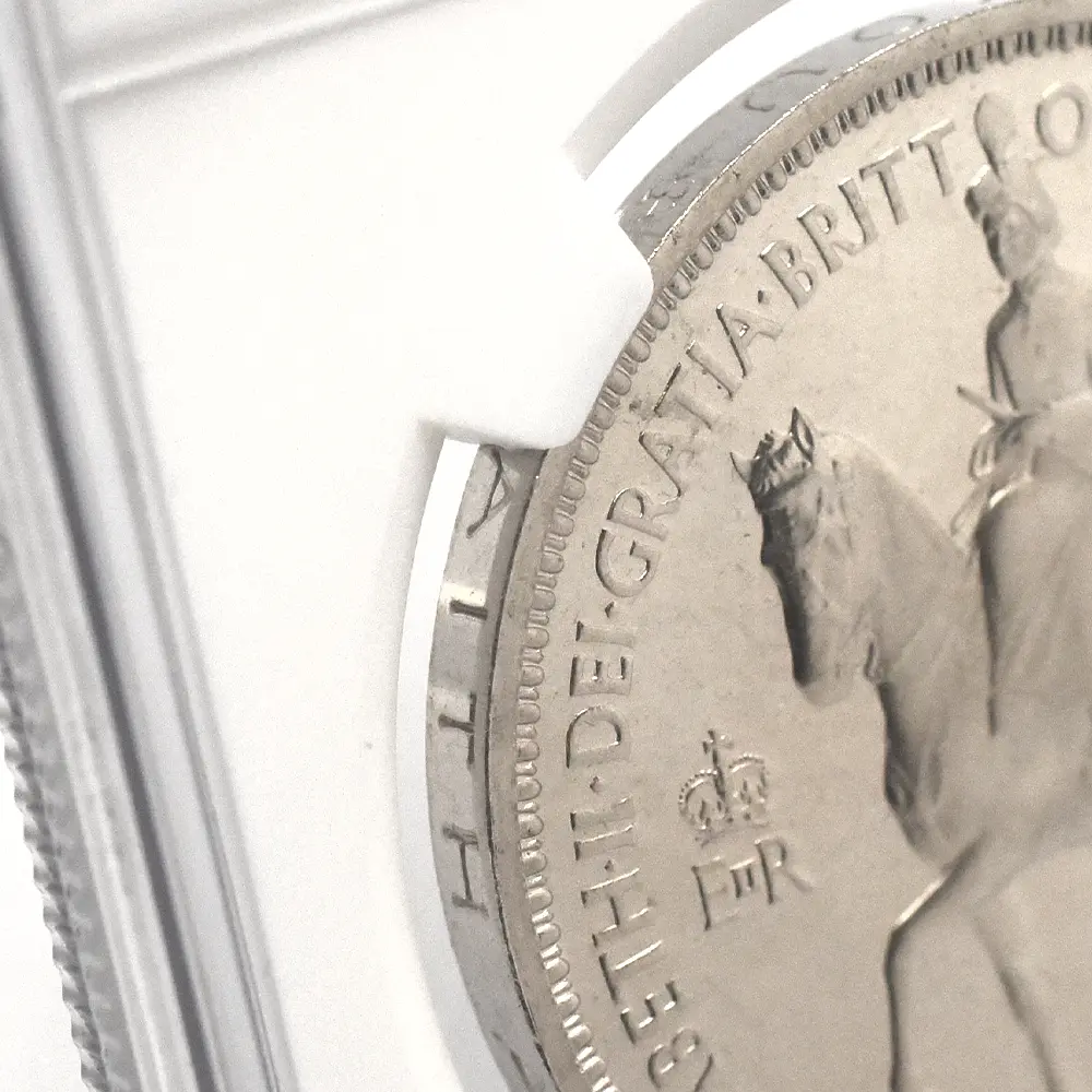 モダンコイン14:7018 イギリス 1953 エリザベス2世 エリザベス2世戴冠記念 クラウン白銅貨 NGC PF66CA