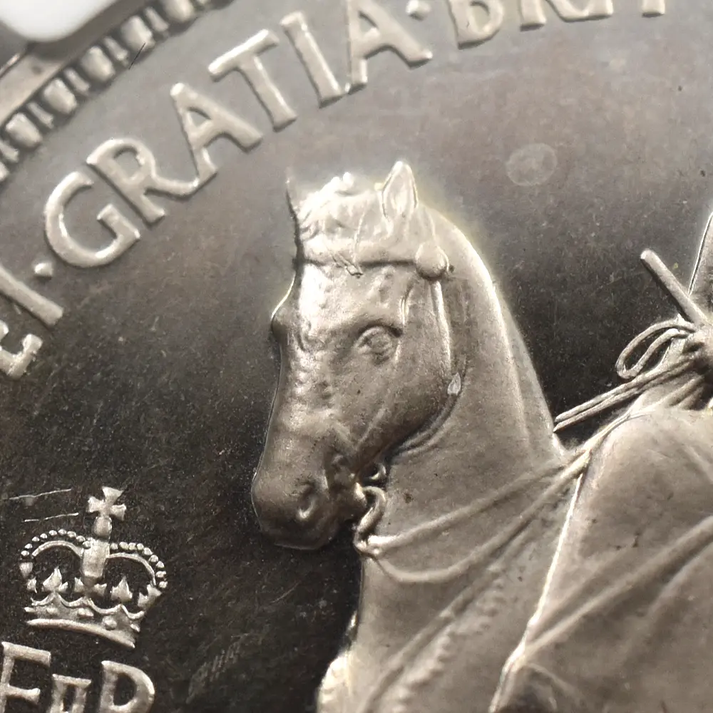 モダンコイン7:7019 イギリス 1953 エリザベス2世 エリザベス2世戴冠記念 クラウン白銅貨 NGC PF65UC