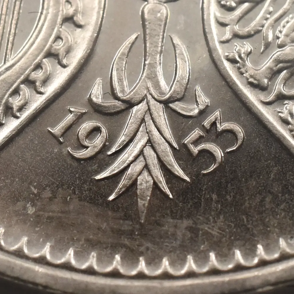 モダンコイン13:7019 イギリス 1953 エリザベス2世 エリザベス2世戴冠記念 クラウン白銅貨 NGC PF65UC