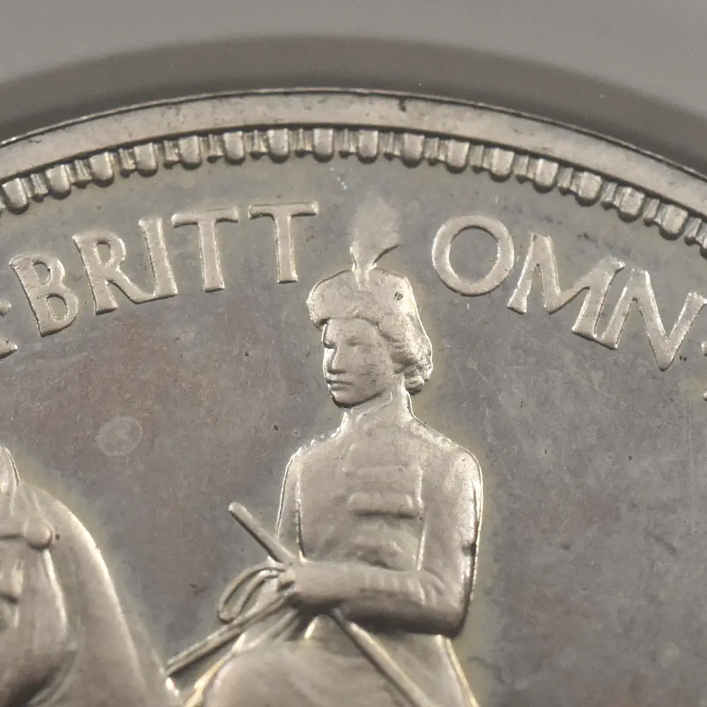 モダンコイン8:7019 イギリス 1953 エリザベス2世 エリザベス2世戴冠記念 クラウン白銅貨 NGC PF65UC