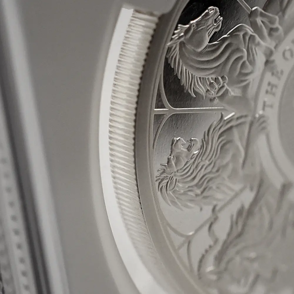 モダンコイン10：7021 イギリス 2021 エリザベス2世 クイーンズビースト コンプリーター 英国王室の十大守護獣 2ポンド1オンス銀貨 NGC PF69UC 箱付き