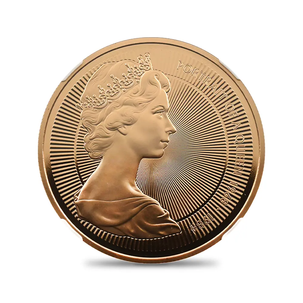 モダンコイン2:7009 イギリス 2026 チャールズ3世 エリザベス2世のコイン肖像シリーズ 第二弾 ヤングエリザベス 5ポンド金貨 発行即日鑑定品 NGC PF70UC 箱付き