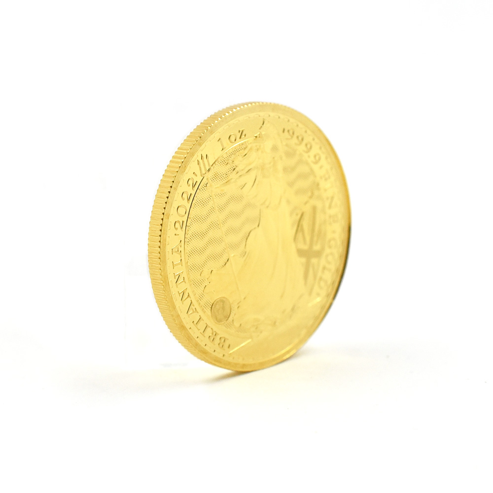 地金型s4：1651 2022 エリザベス2世 ブリタニア 100ポンド1オンス地金型金貨【ご予約承り品】