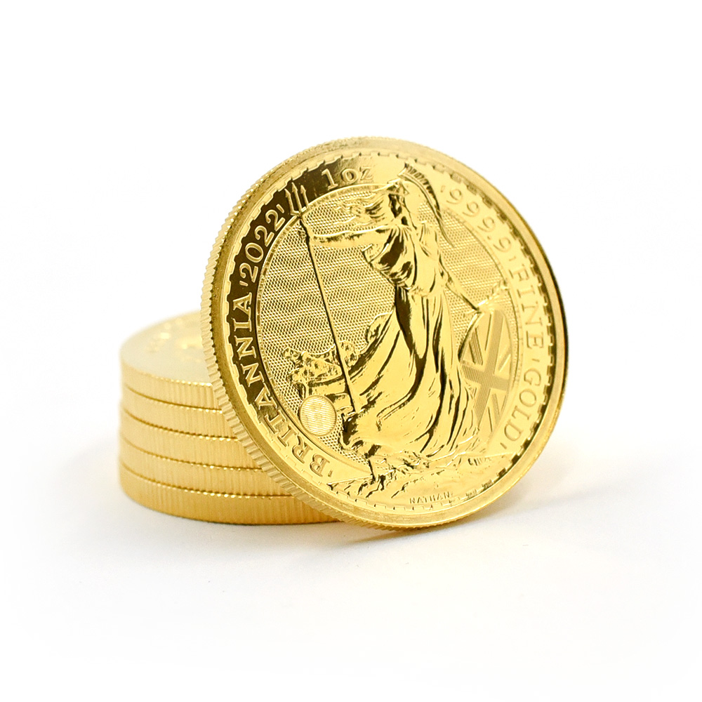 地金型5：1651 2022 エリザベス2世 ブリタニア 100ポンド1オンス地金型金貨【ご予約承り品】