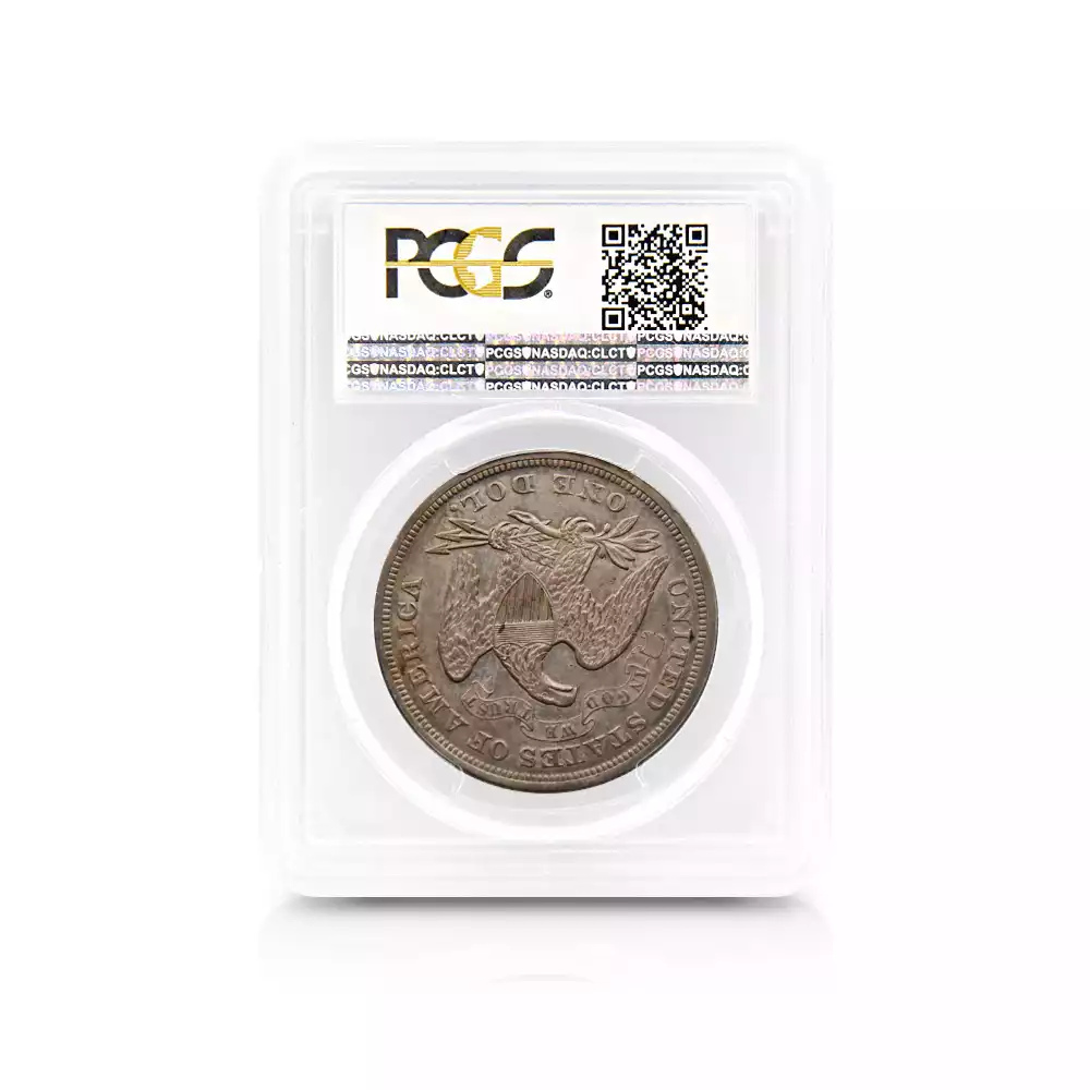 アンティークコイン5：2821 アメリカ 1872 リバティ 1ドル銀貨 PCGS AU50