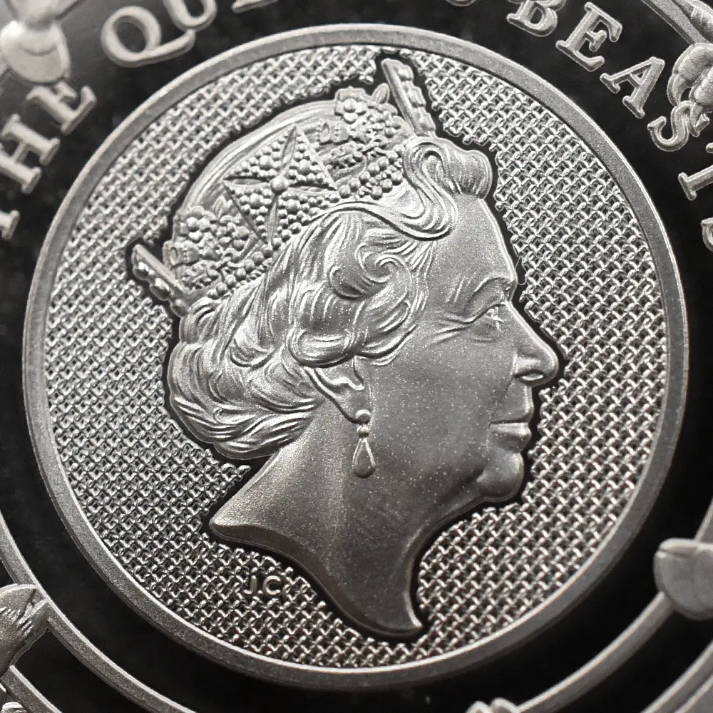 モダンコイン8：7035 イギリス 2021 エリザベス2世 クイーンズビースト コンプリーター 英国王室の十大守護獣 2ポンド1オンス銀貨 NGC PF69UC