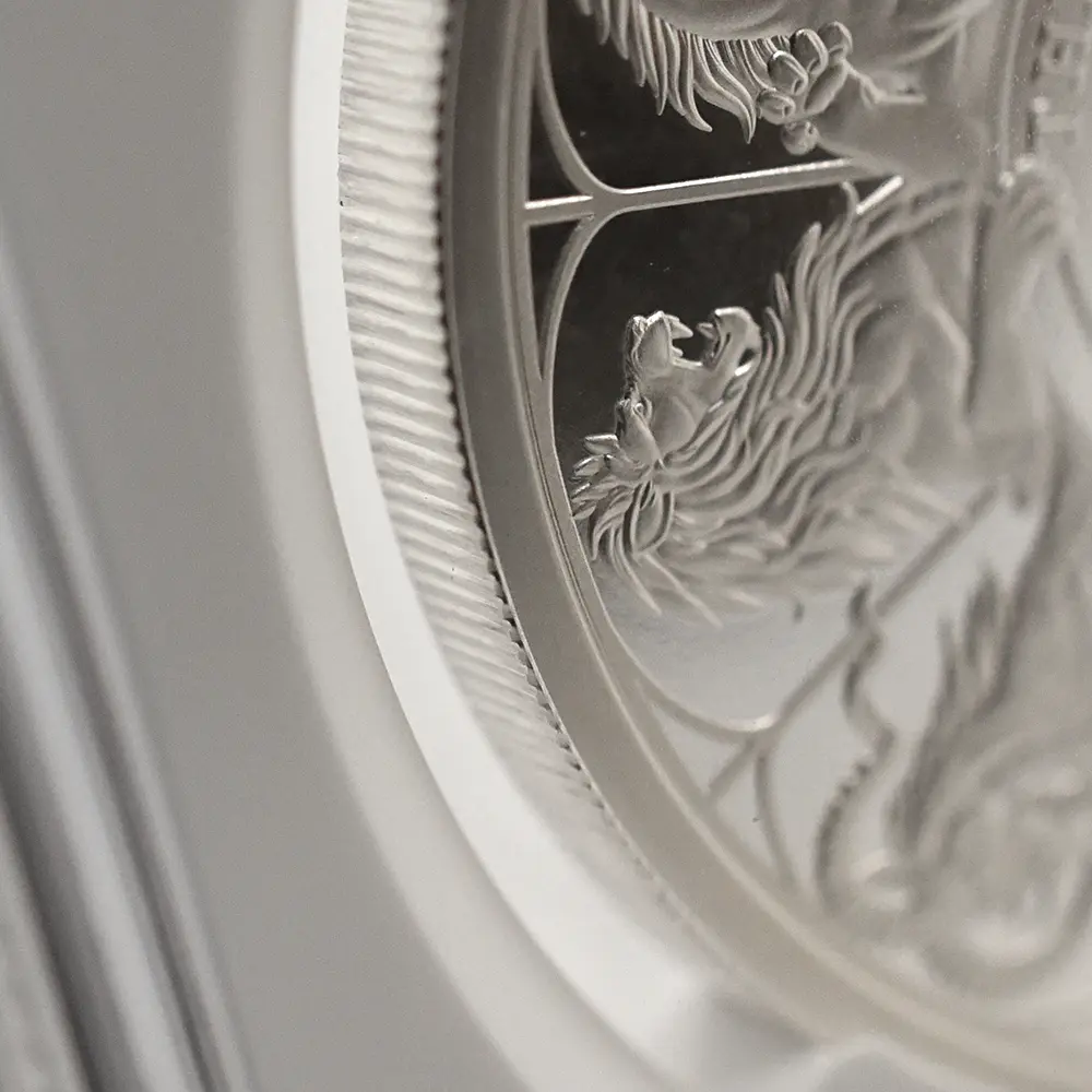 モダンコイン13：7036 イギリス 2021 エリザベス2世 クイーンズビースト コンプリーター 英国王室の十大守護獣 2ポンド1オンス銀貨 NGC PF69UC