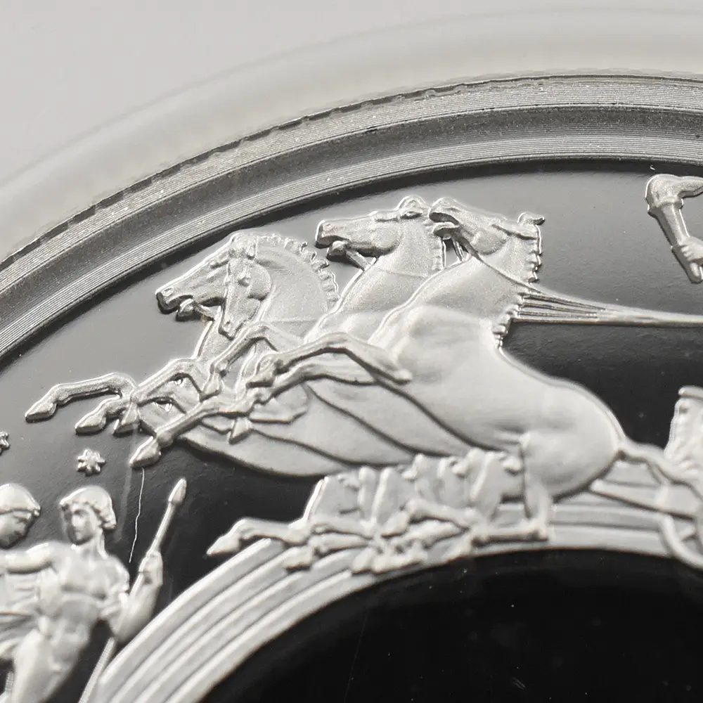 モダンコイン6：7031 イギリス 2024 チャールズ3世 ワーテルロー・メダル - 連合国代表 5ポンド2オンス銀貨 ファーストリリース NGC PF69UC