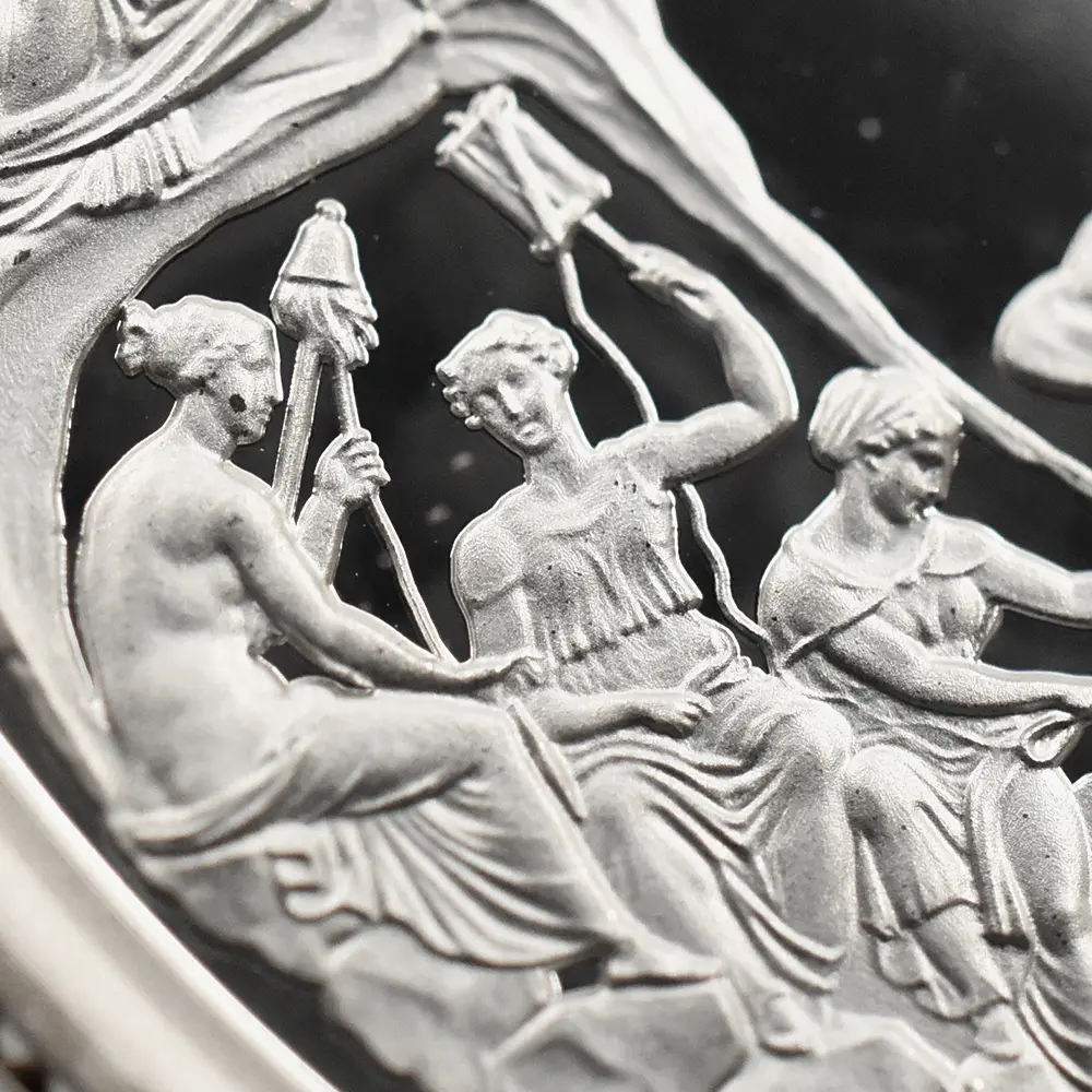 モダンコイン10：7031 イギリス 2024 チャールズ3世 ワーテルロー・メダル - 連合国代表 5ポンド2オンス銀貨 ファーストリリース NGC PF69UC