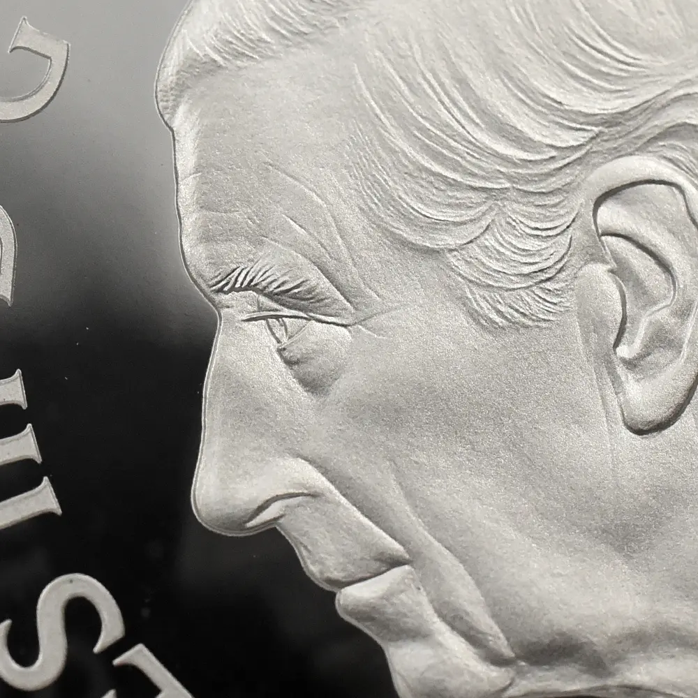 モダンコイン11：7031 イギリス 2024 チャールズ3世 ワーテルロー・メダル - 連合国代表 5ポンド2オンス銀貨 ファーストリリース NGC PF69UC