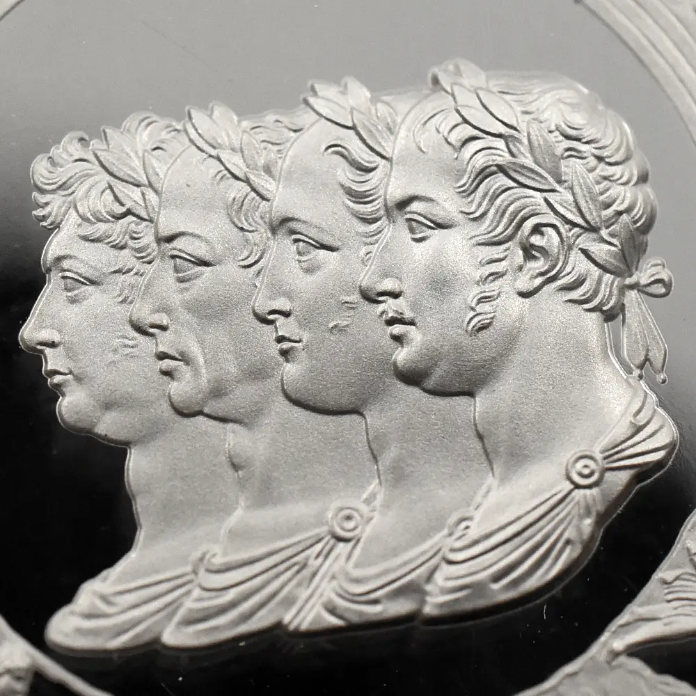 モダンコイン7：7032 イギリス 2024 チャールズ3世 ワーテルロー・メダル - 連合国代表 5ポンド2オンス銀貨 NGC PF70UC