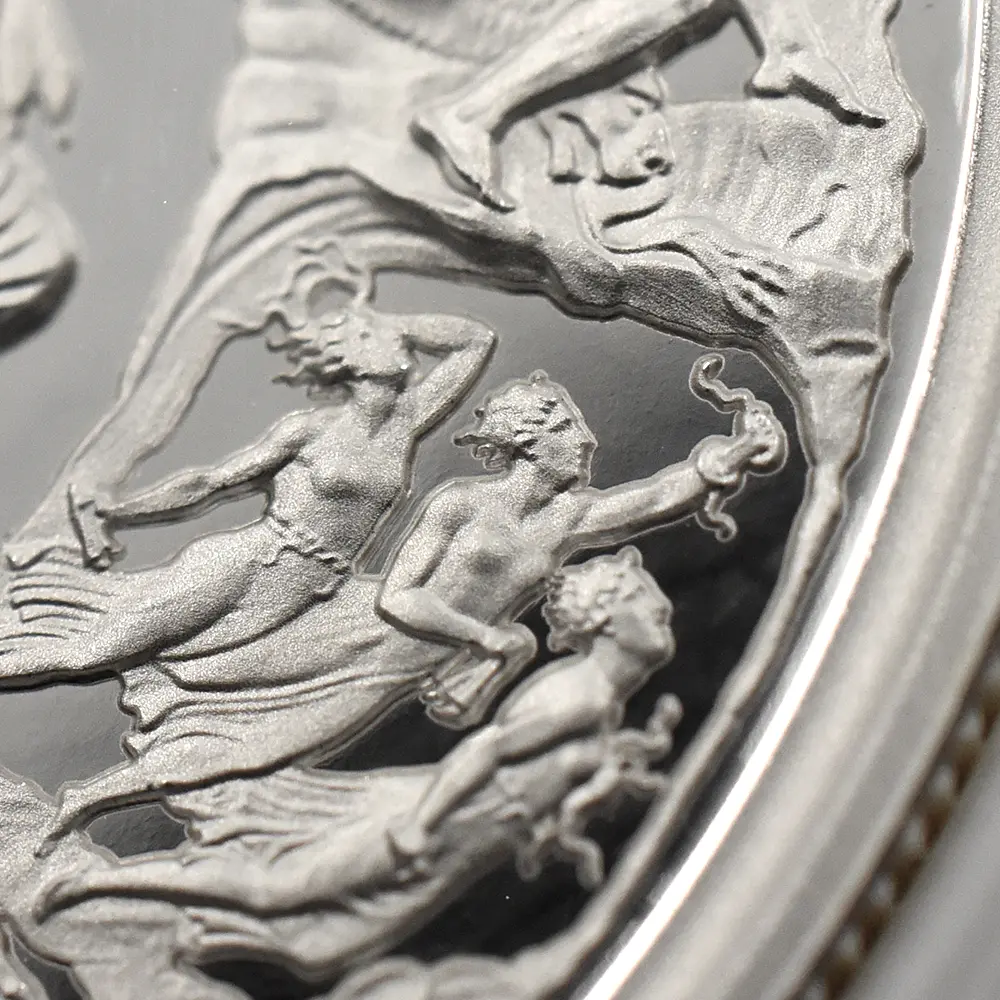 モダンコイン8：7032 イギリス 2024 チャールズ3世 ワーテルロー・メダル - 連合国代表 5ポンド2オンス銀貨 NGC PF70UC