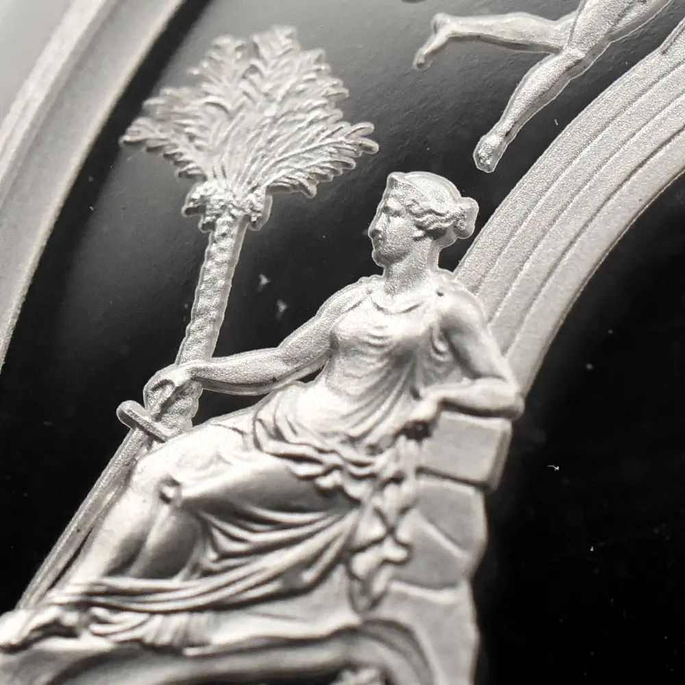 モダンコイン9：7032 イギリス 2024 チャールズ3世 ワーテルロー・メダル - 連合国代表 5ポンド2オンス銀貨 NGC PF70UC